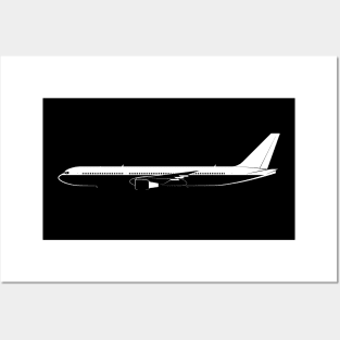 767-400 Silhouette Posters and Art